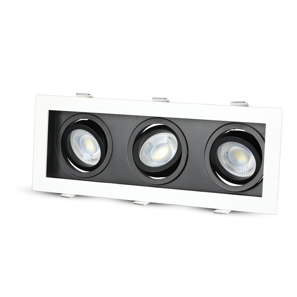 V-TAC Einbauleuchte 3XGU10 Quadrat IP20 270mm