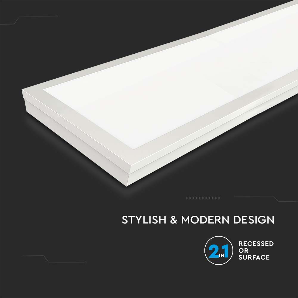 V-TAC LED Panel 40W 4000K 1220mm IP20