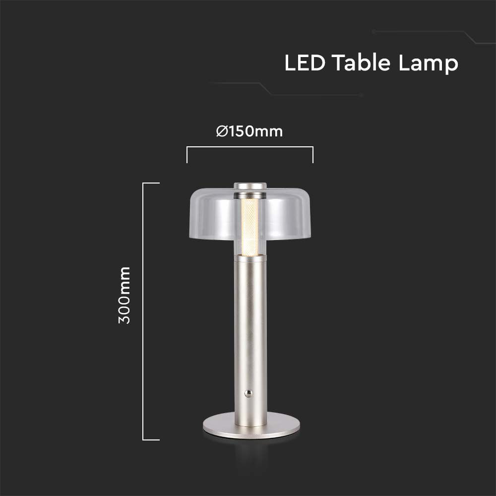 V-TAC Tischlampe 1W Warmweiss 185mm IP20
