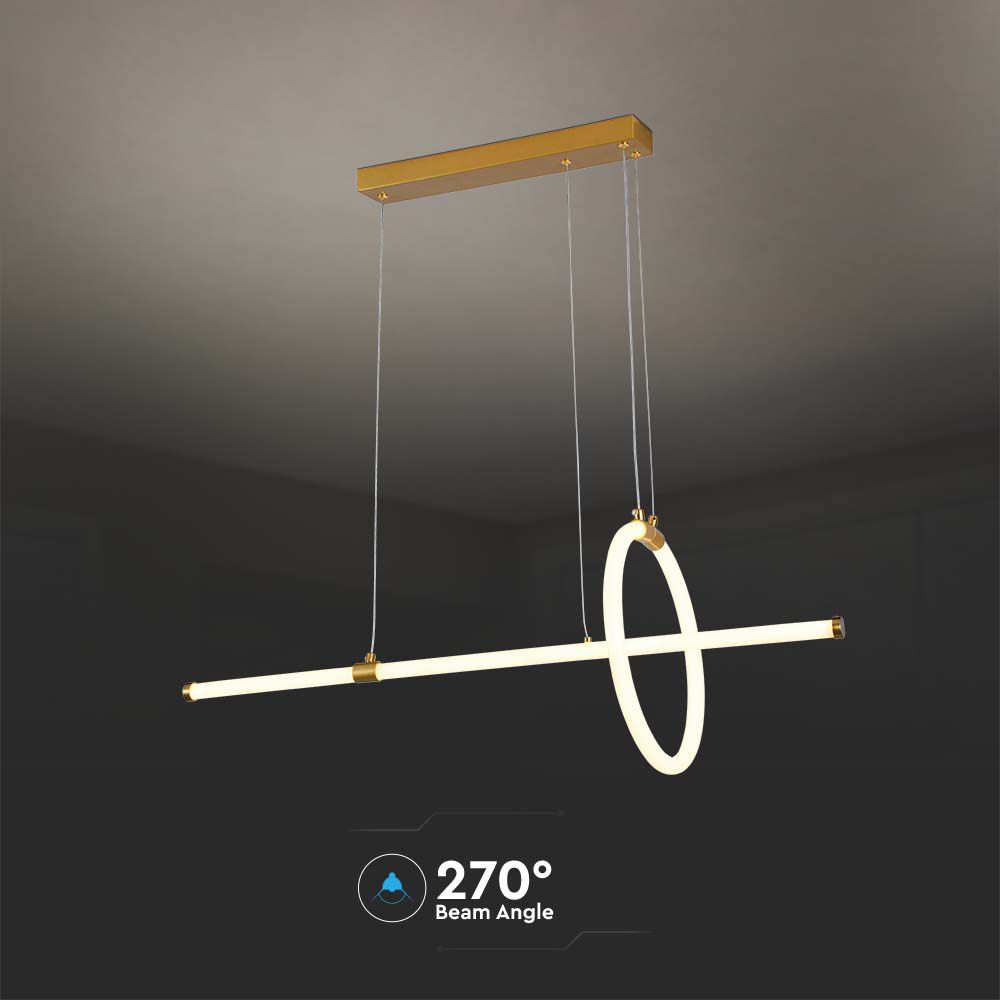 V-TAC Deckenleuchte 16W Warmweiss 880mm IP20