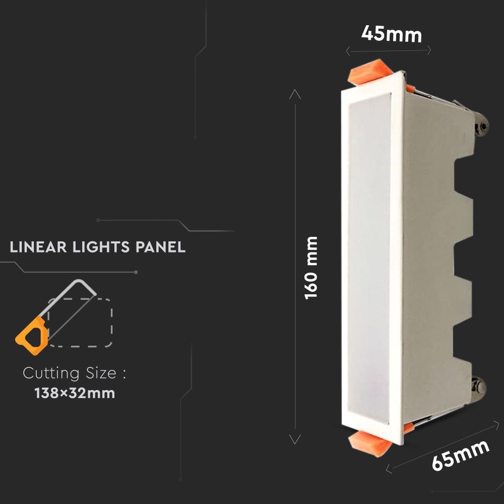 V-TAC LED Mini Panel 10W Warmweiss 60mm IP20