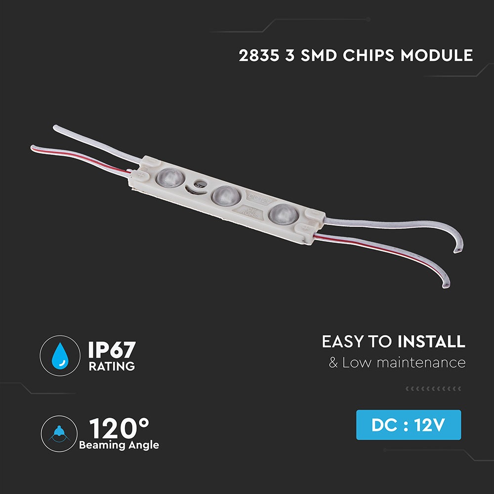V-TAC LED Modul 1W 6000K 55mm IP67