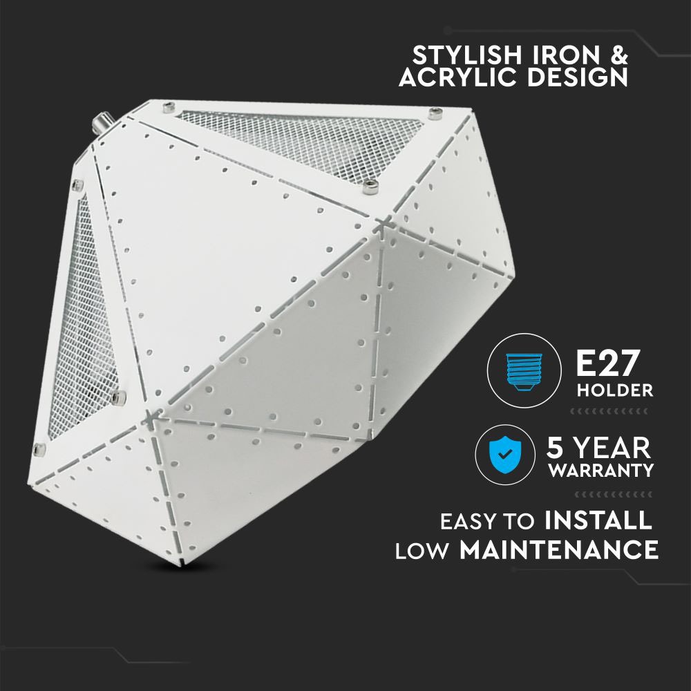 V-TAC Pendelleuchte E27 60W IP20 320mm