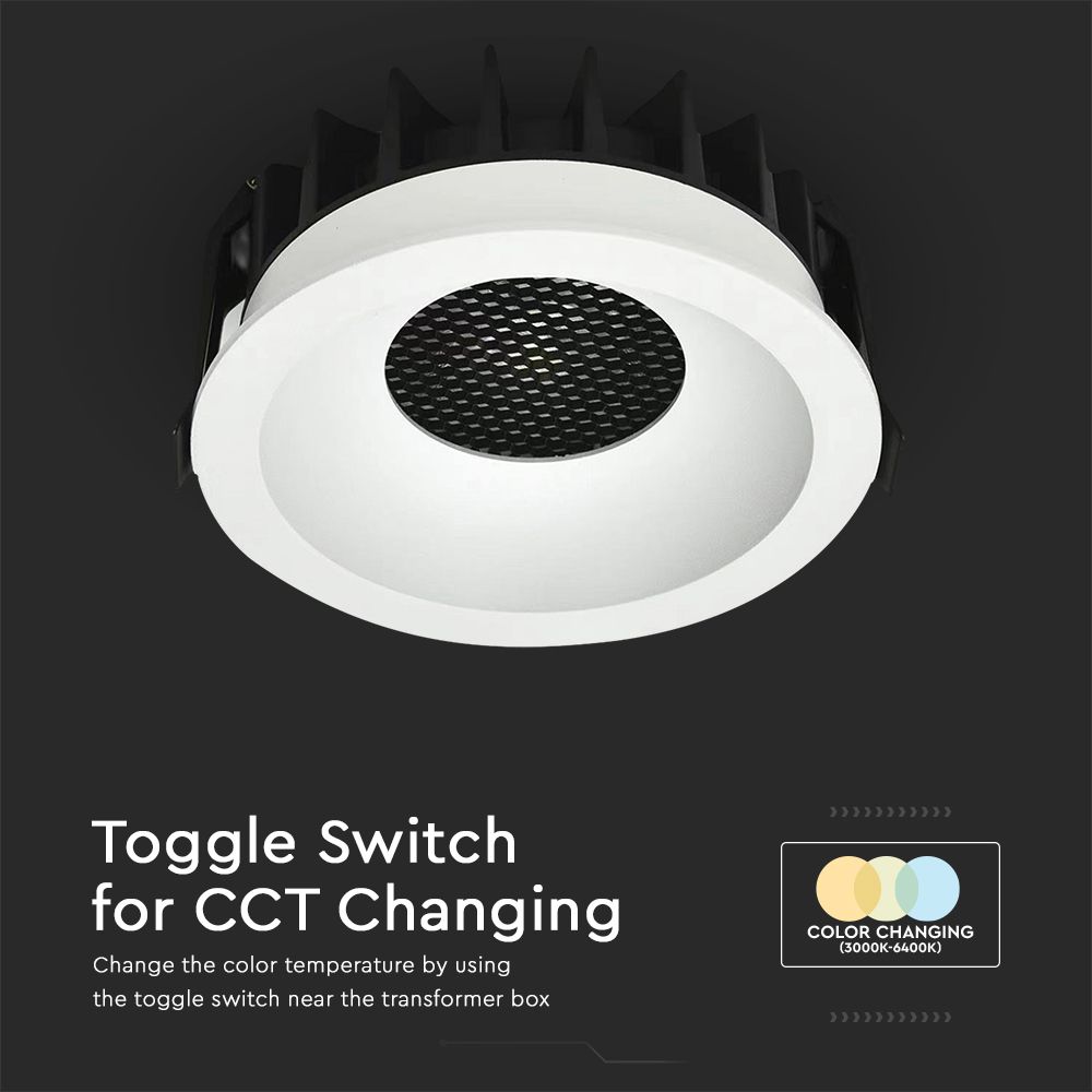 V-TAC LED Downlight 24W 3IN1 160mm IP20