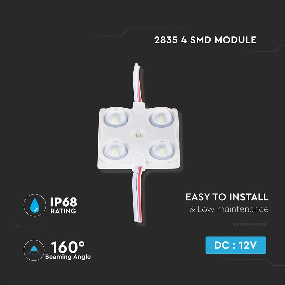 V-TAC LED Modul 1,44W Warmweiss 35mm IP68