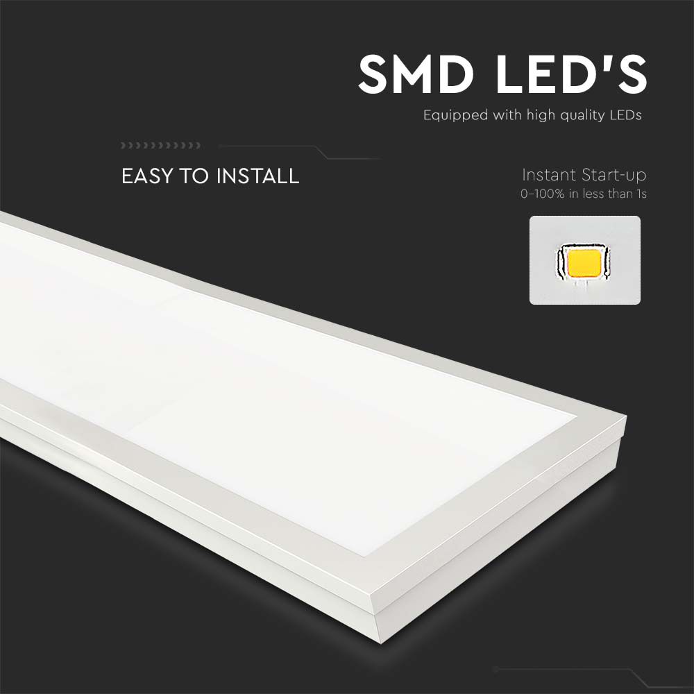 V-TAC LED Panel 40W 4000K 1220mm IP20
