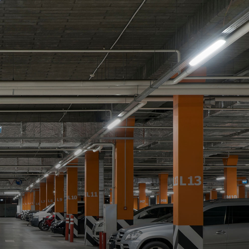 V-TAC Feuchtraum-Wannenleuchte TF-Serie 2x 1,2 m IP65