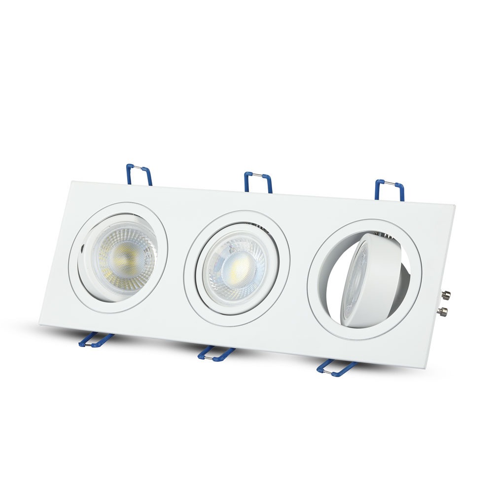 V-TAC Einbauleuchte 3XGU10 Quadrat IP20 265mm