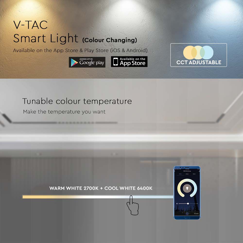 V-TAC LED Schienenleuchte 10W 3IN1 145mm IP20