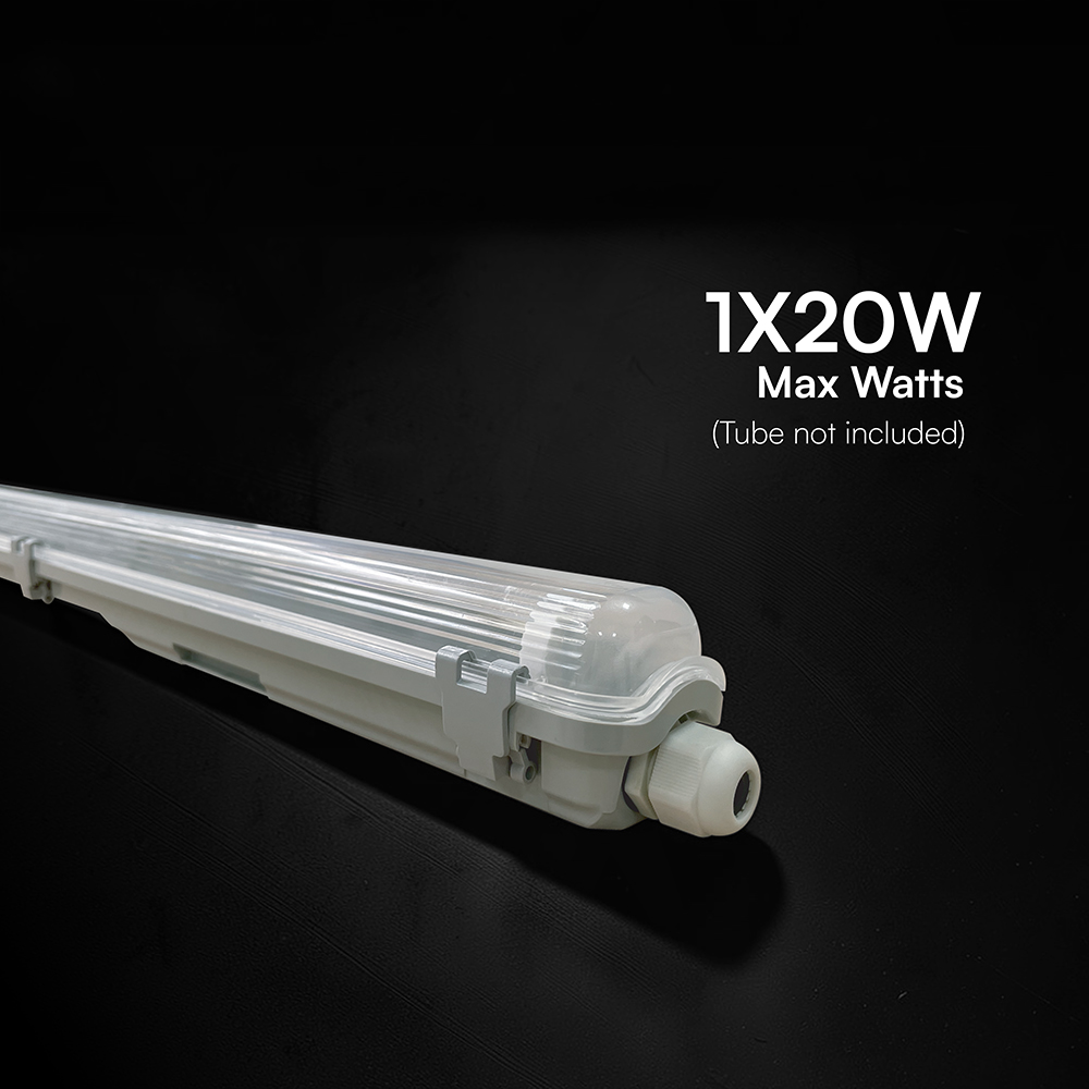 V-TAC Feuchtraum-Wannenleuchte TF-Serie 1x 1,2 m IP65