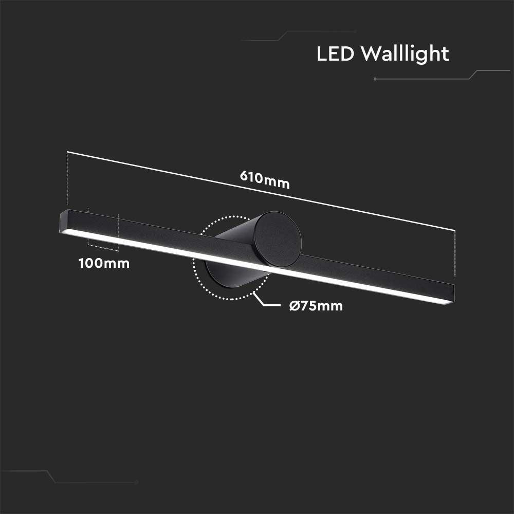 V-TAC Wandleuchte 10W Warmweiss 145mm IP65