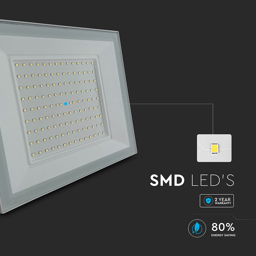 V-TAC LED Flutlicht 100W Weiß 6500K IP65