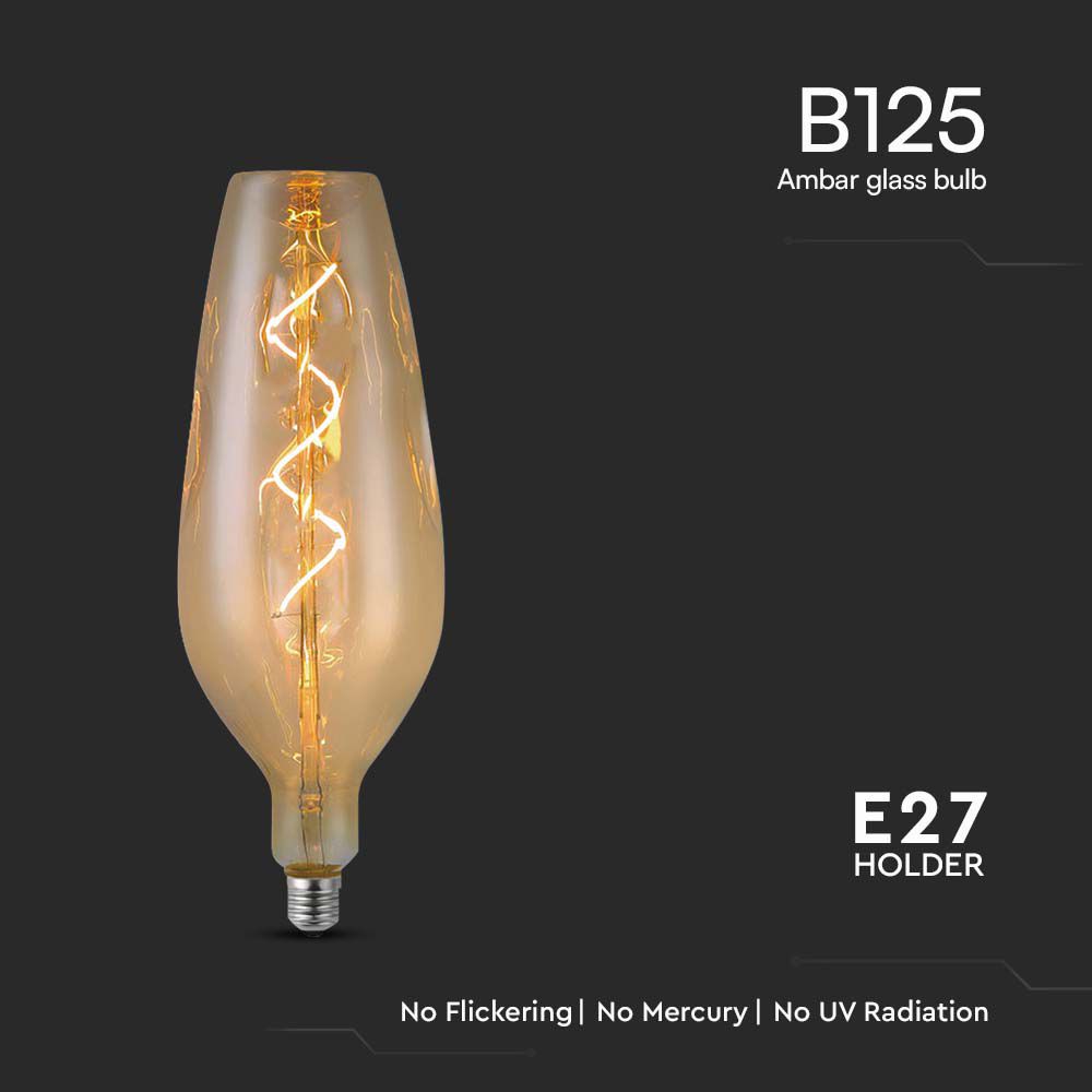 V-TAC Designer Glühbirne E27 4W B125 Warmweiss 160mm IP20