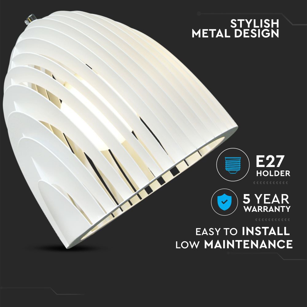 V-TAC Pendelleuchte E27 60W IP20