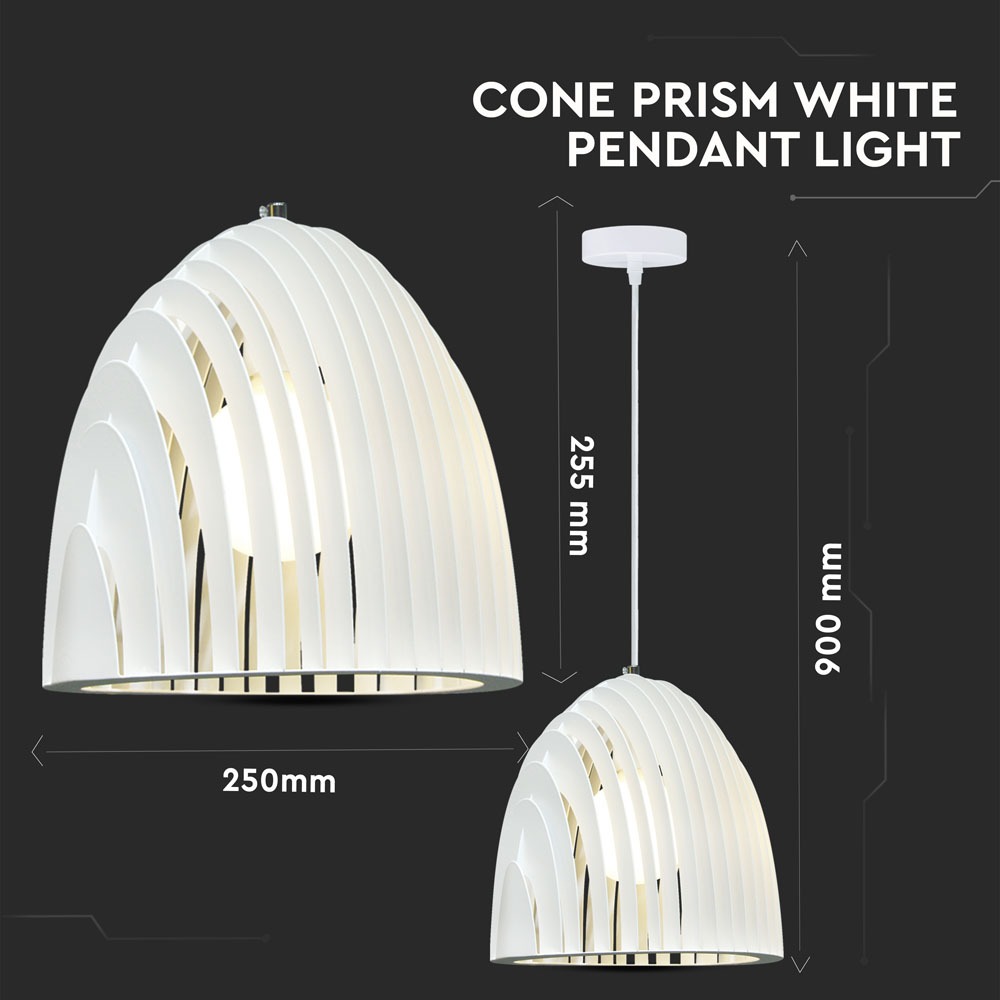 V-TAC Pendelleuchte E27 60W IP20