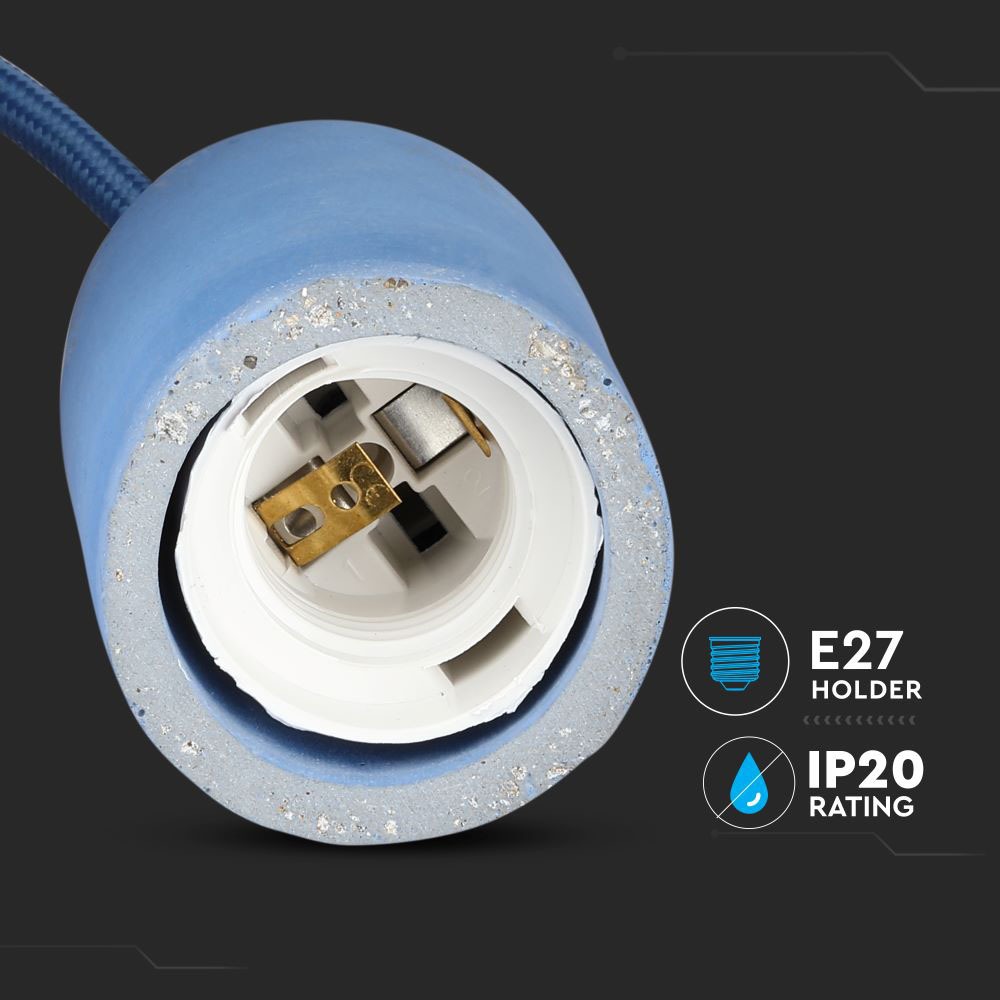 V-TAC Pendelleuchte E27 60W Beton IP20