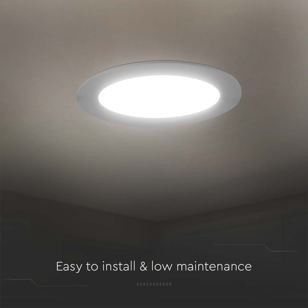 V-TAC LED Mini Panel 12W Rund 4000K 175mm IP20