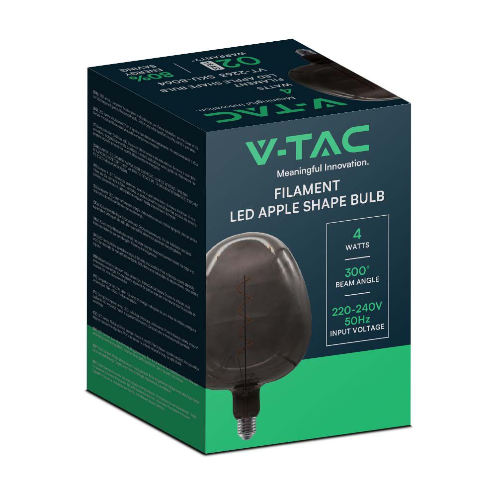 V-TAC Designer Glühbirne E27 4W Apfel IP20