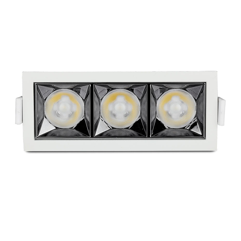 V-TAC LED Downlight 12W Rechteckig 5700K 80mm IP20
