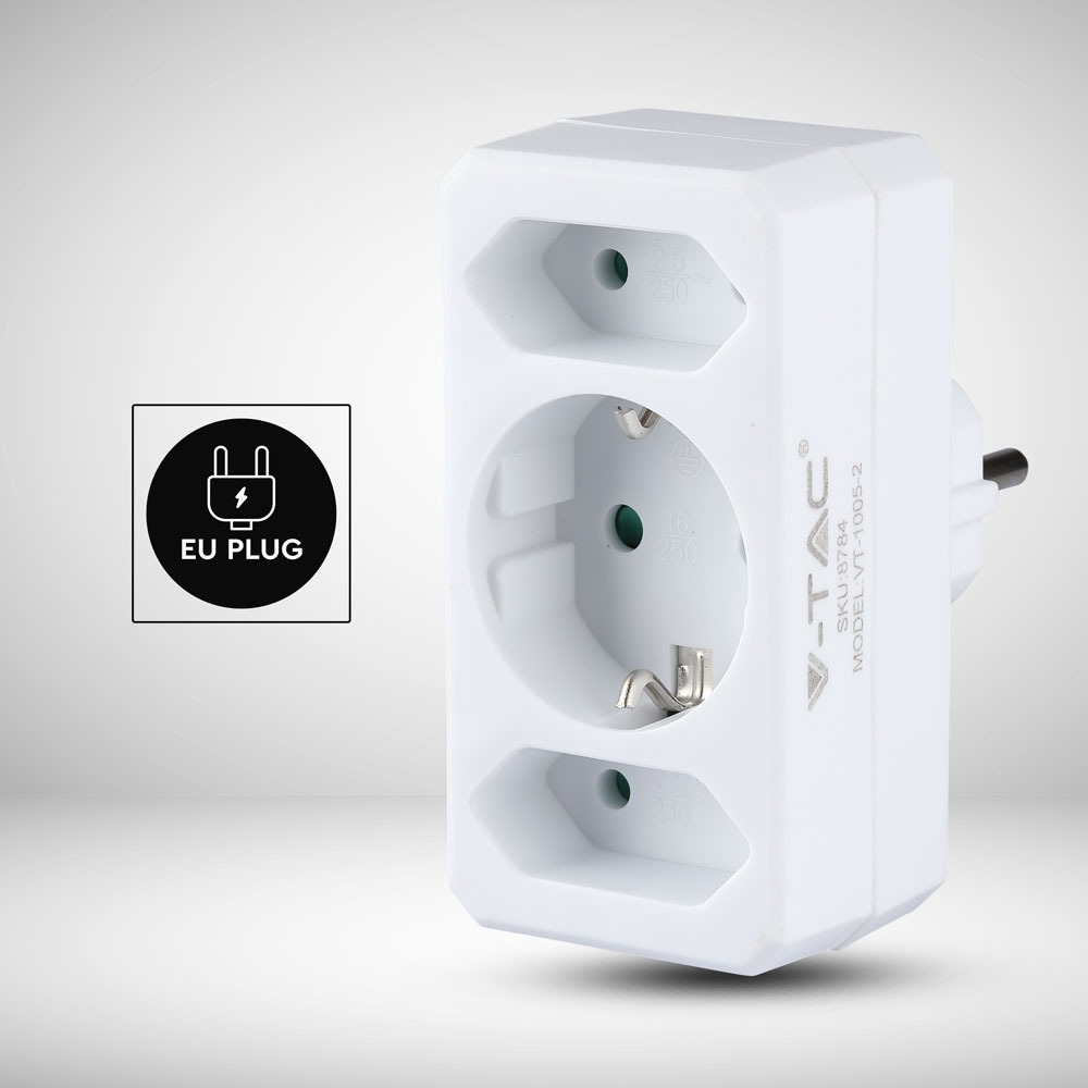 V-TAC Adapter 250V 16A IP20 50mm