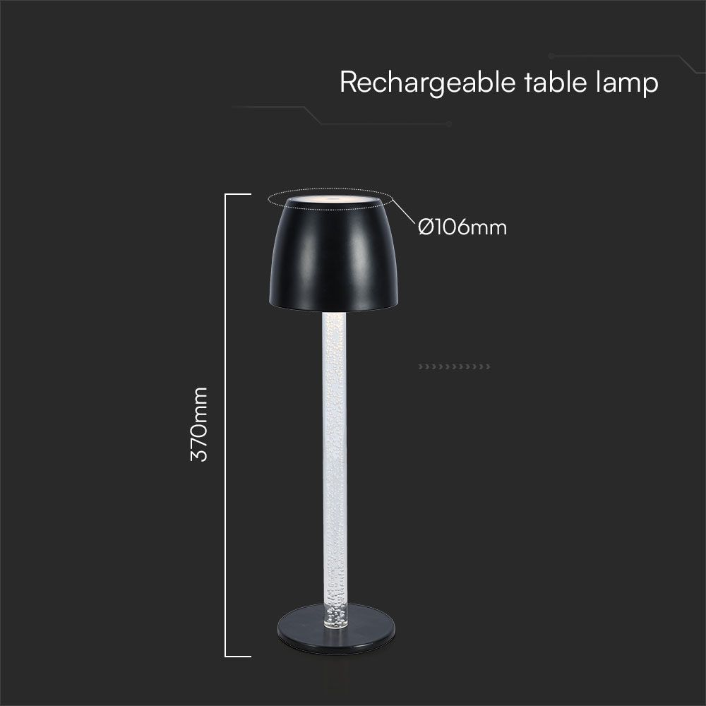 V-TAC Tischlampe 3W Warmweiss 130mm IP20