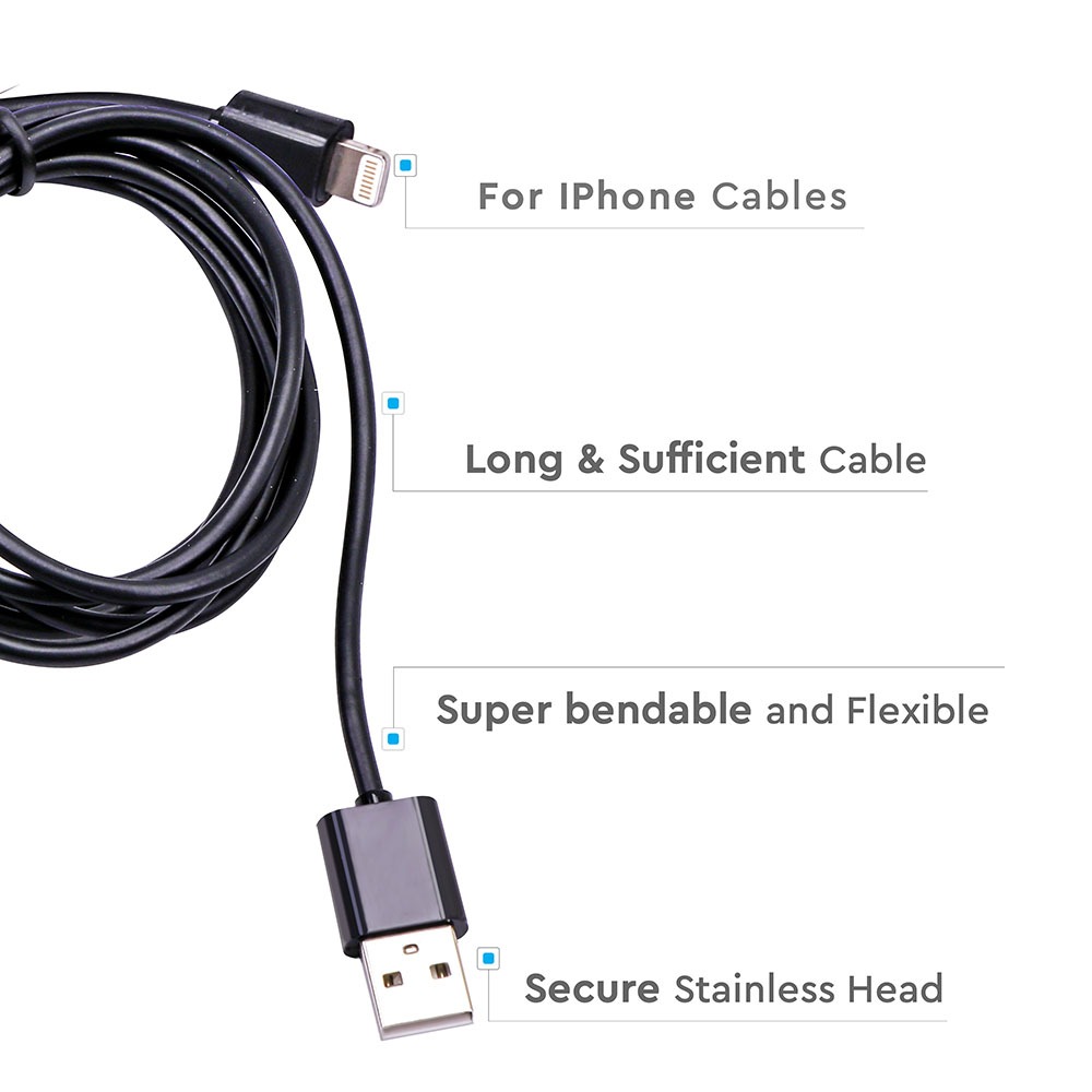 V-TAC USB Kabel MFi 80mm IP20