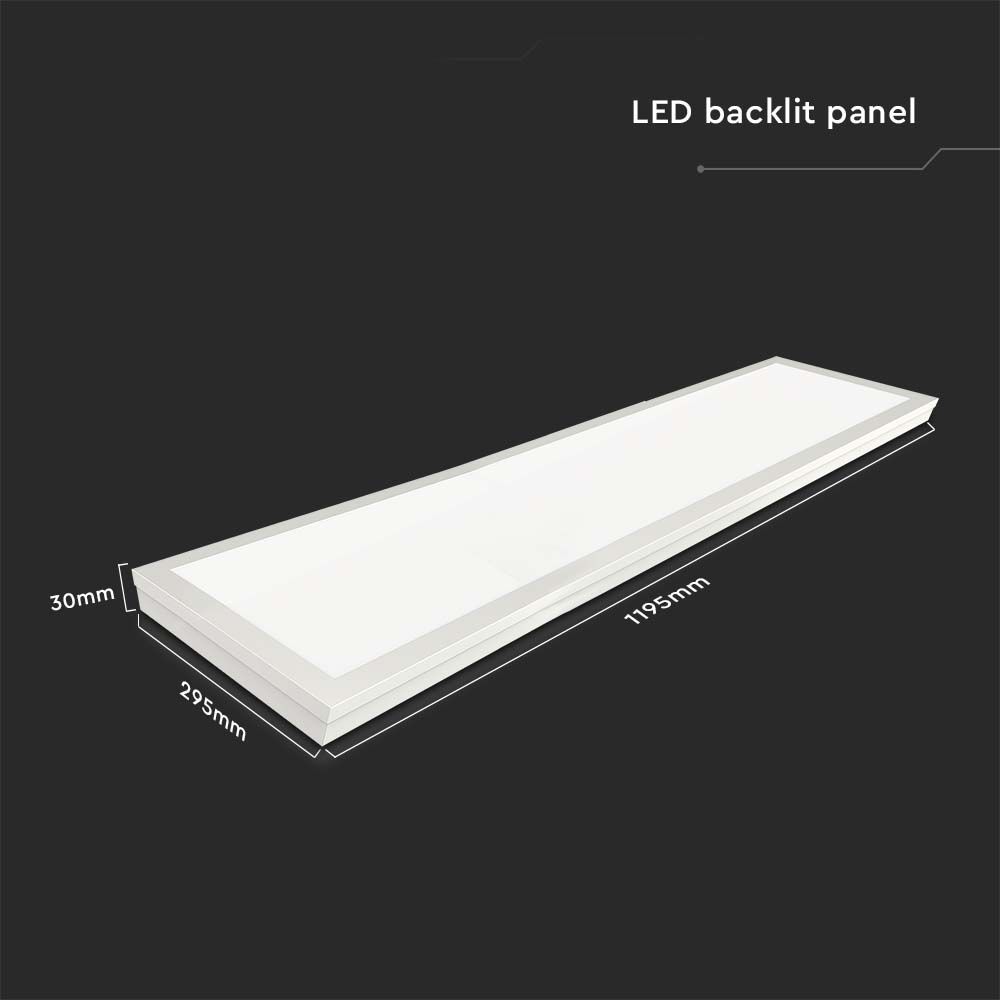 V-TAC LED Panel 40W 6500K 1225mm IP20
