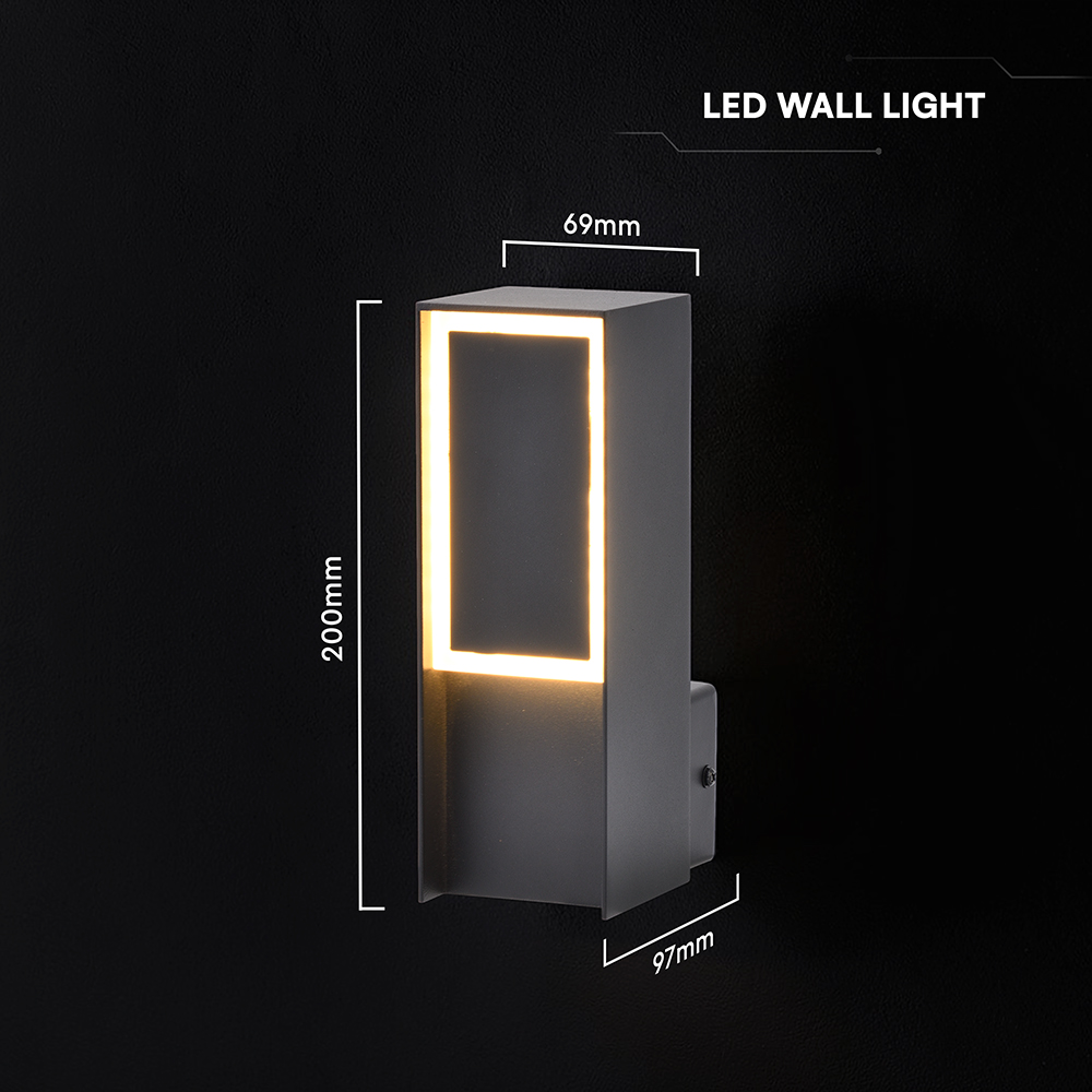 V-TAC LED-Außenwandleuchte 5W Warmweiß 3000K IP54