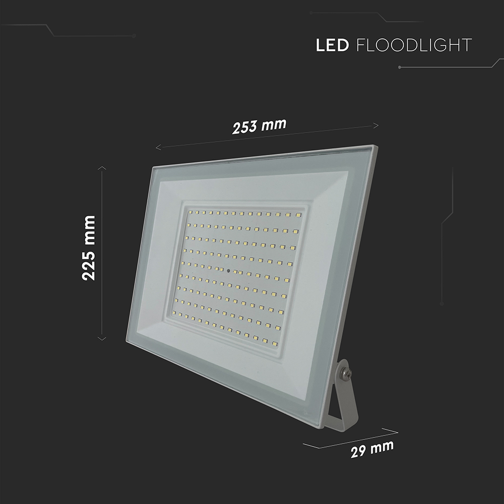 V-TAC LED Flutlicht 100W Weiß 6500K IP65