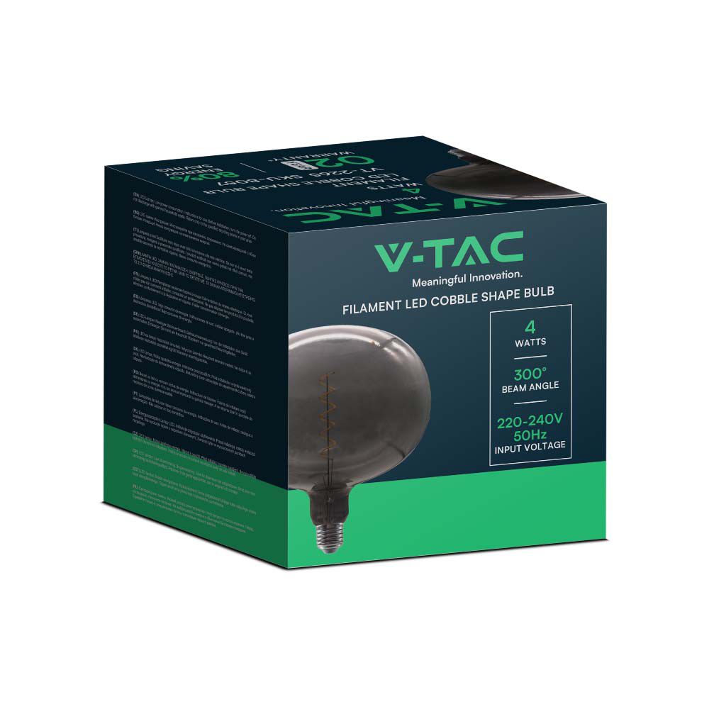 V-TAC Designer Glühbirne E27 4W Cobble IP20