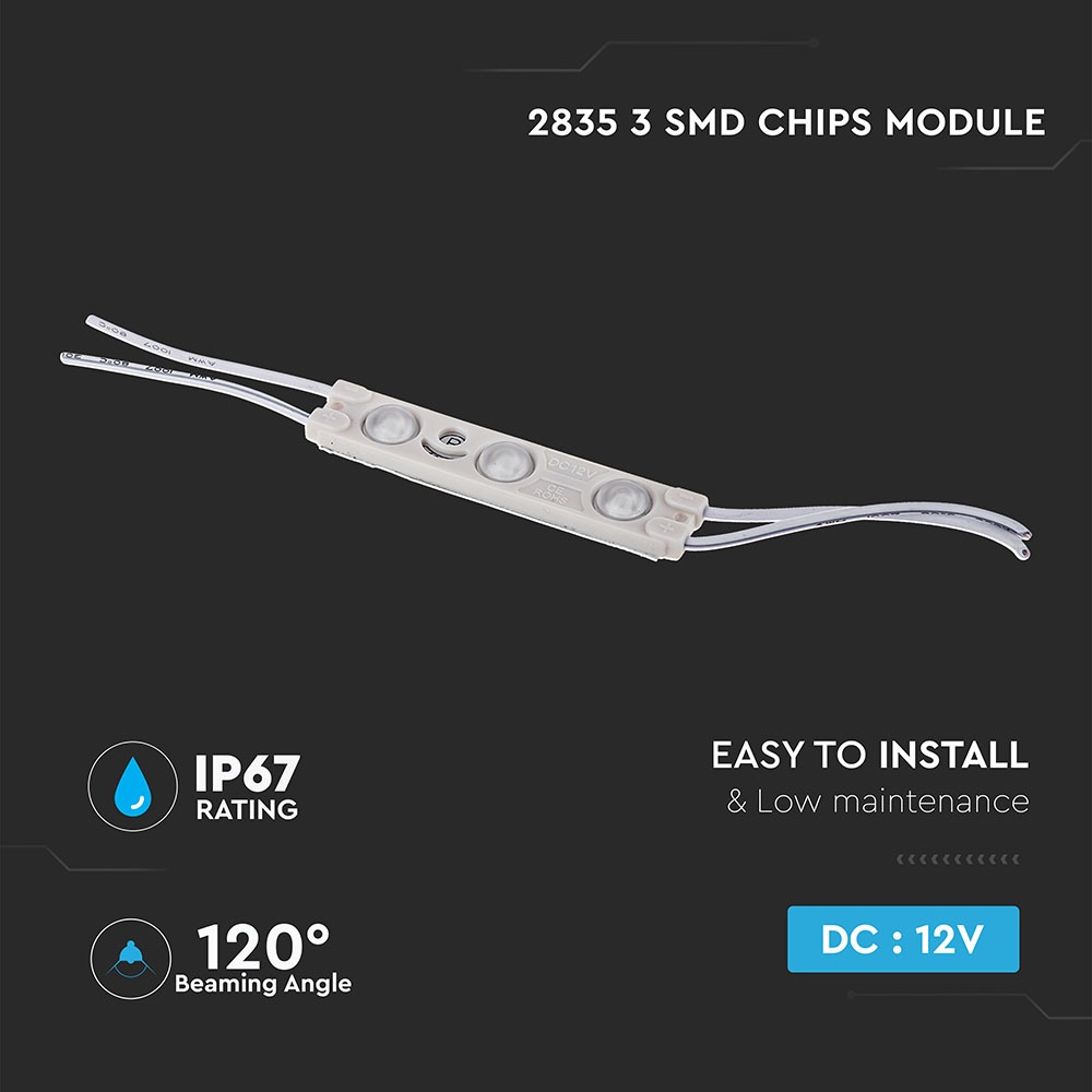V-TAC LED Modul 1W Rot IP67