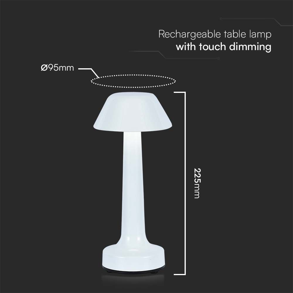 V-TAC Tischlampe 1W 3IN1 230mm IP20