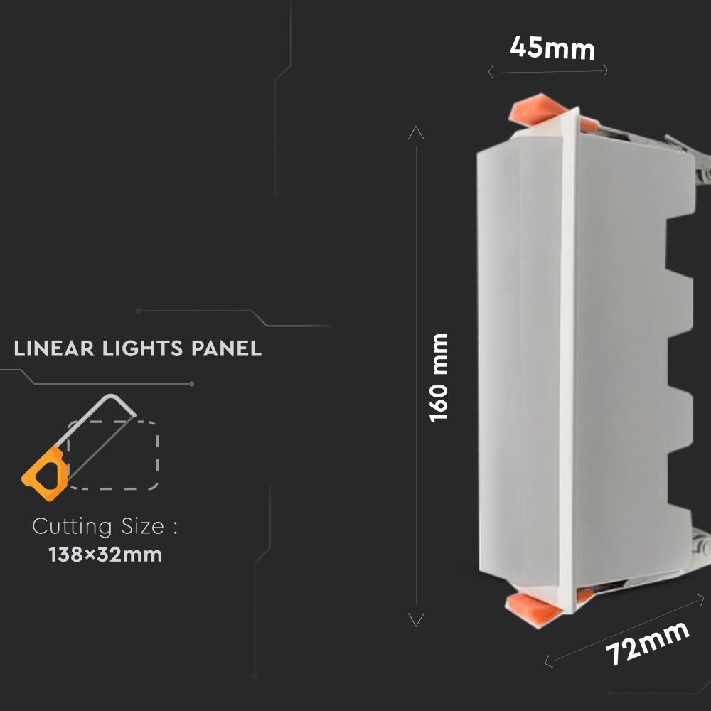 V-TAC LED Mini Panel 10W 6400K 60mm IP20