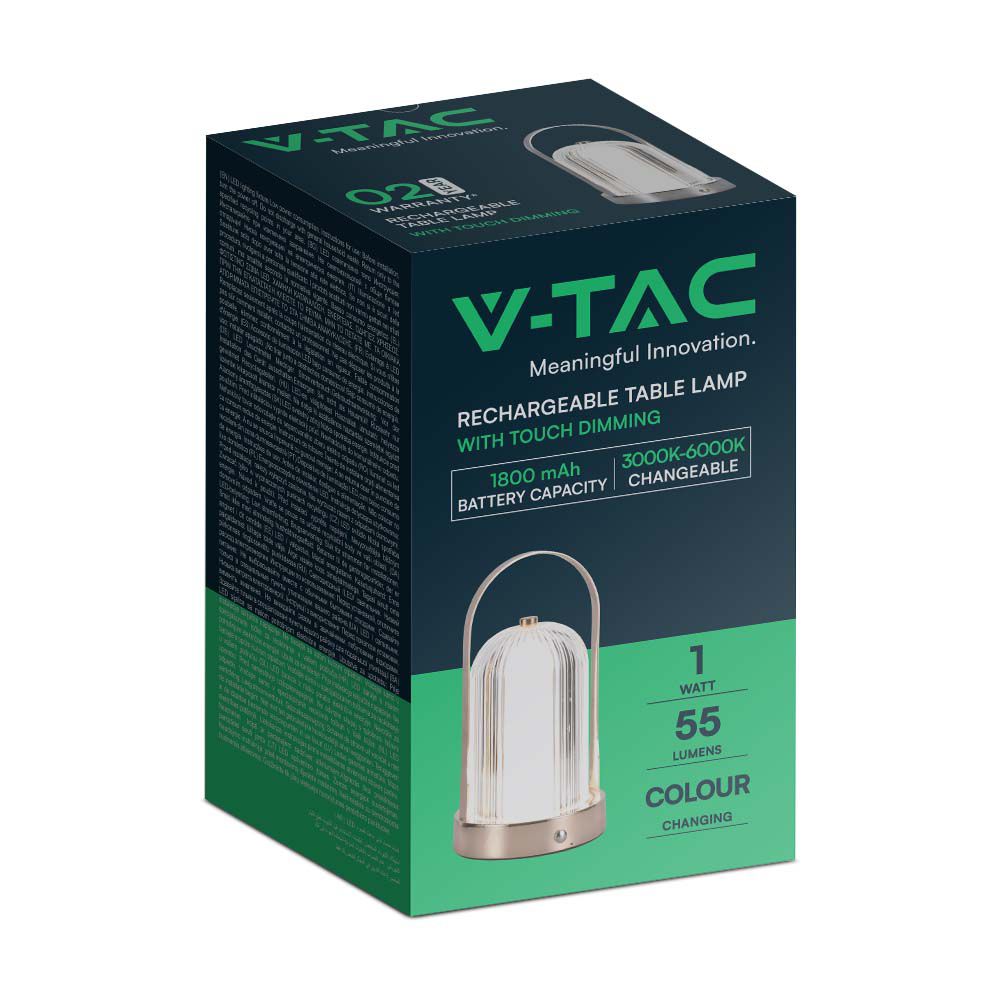 V-TAC Tischlampe 1W 3IN1 155mm IP20