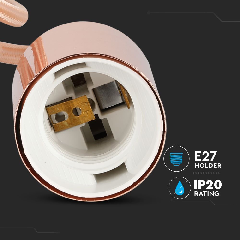 V-TAC Pendelleuchte E27 60W IP20 160mm