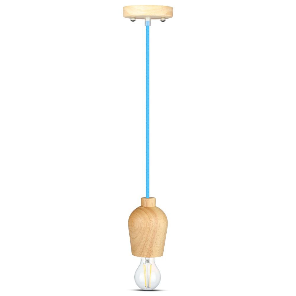 V-TAC Pendelleuchte E27 60W Holz IP20