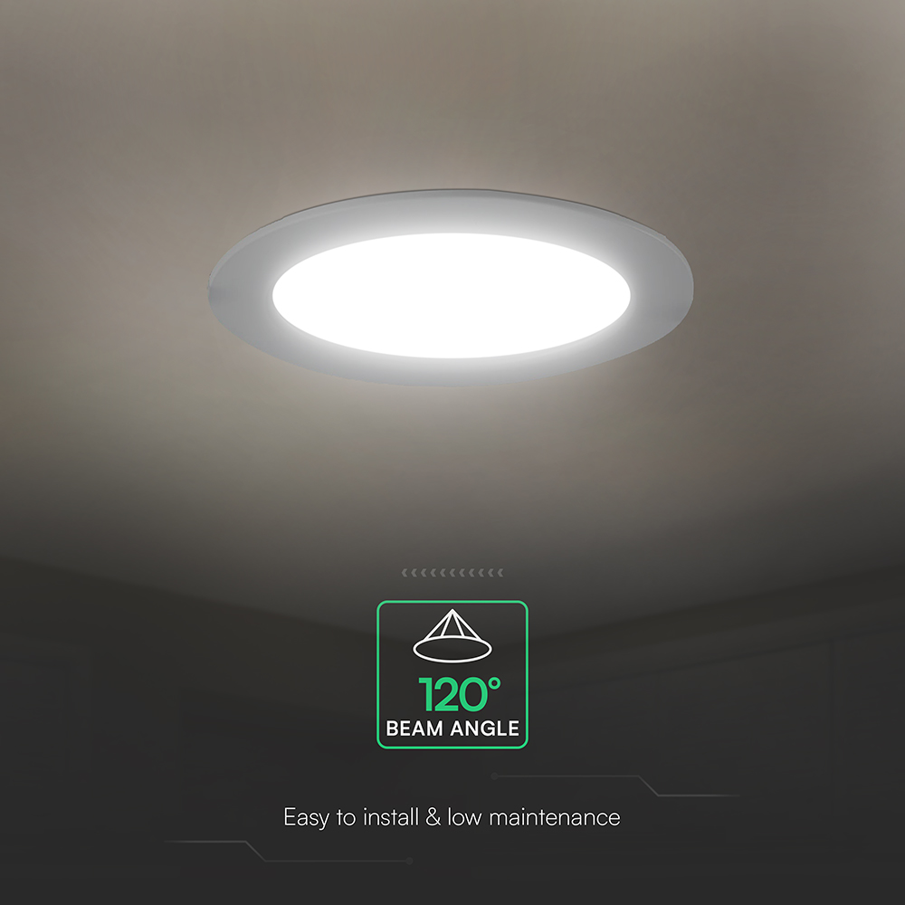 V-TAC LED Mini Panel 12W Rund 3IN1 IP20