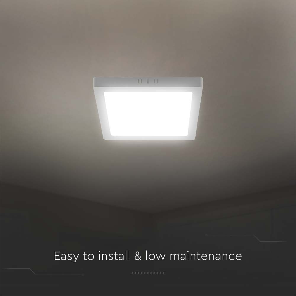 V-TAC LED Mini Panel 12W Quadrat 4000K 175mm IP20