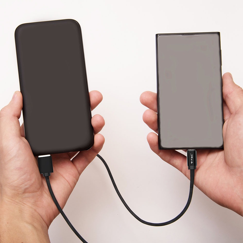 V-TAC USB Kabel Micro USB 2,4A 75mm