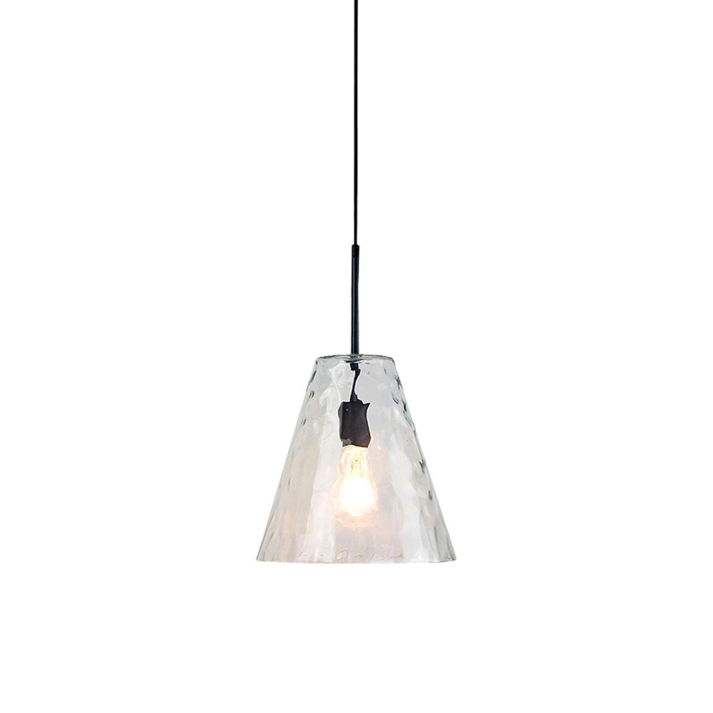 V-TAC Pendelleuchte E27 60W Glas Metall 320mm IP