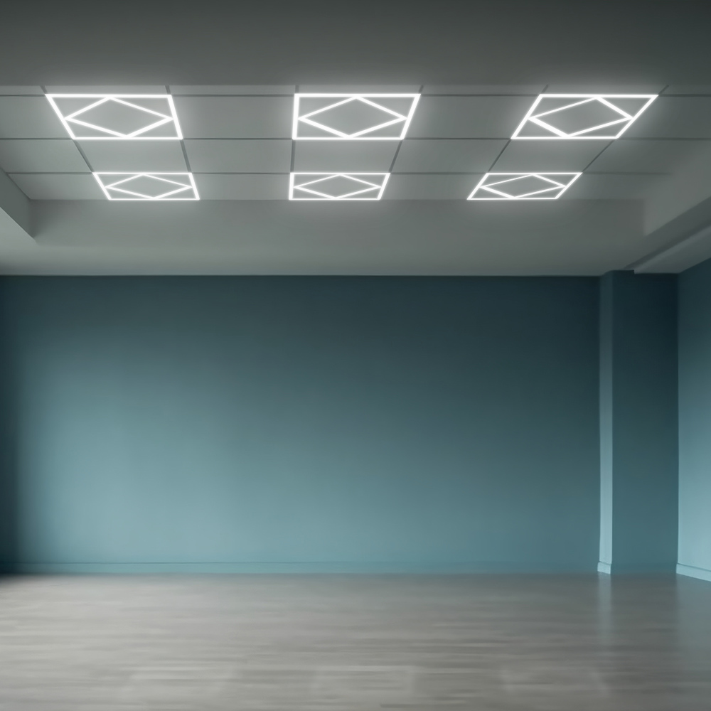 V-TAC LED-Panel 595x595 mm 64W Diamant-Design Lifud-Treiber flimmerfrei Tageslichtweiß 6500K