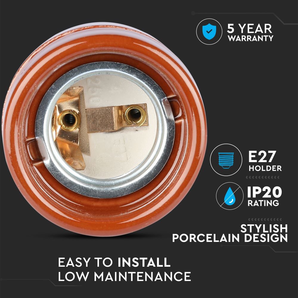 V-TAC Pendelleuchte E27 60W IP20