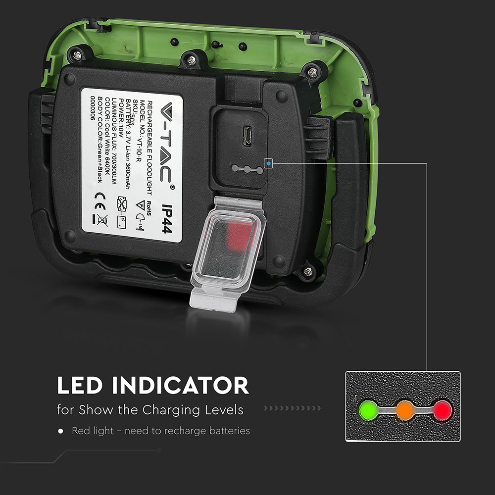 V-TAC LED Flutlicht 10W Tageslicht