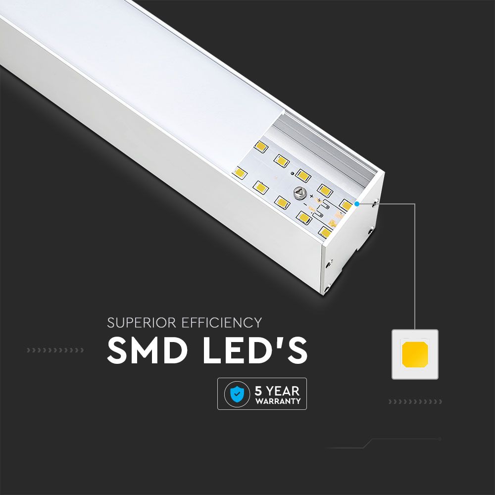 V-TAC Linearleuchte 40W 6400K 1280mm IP20