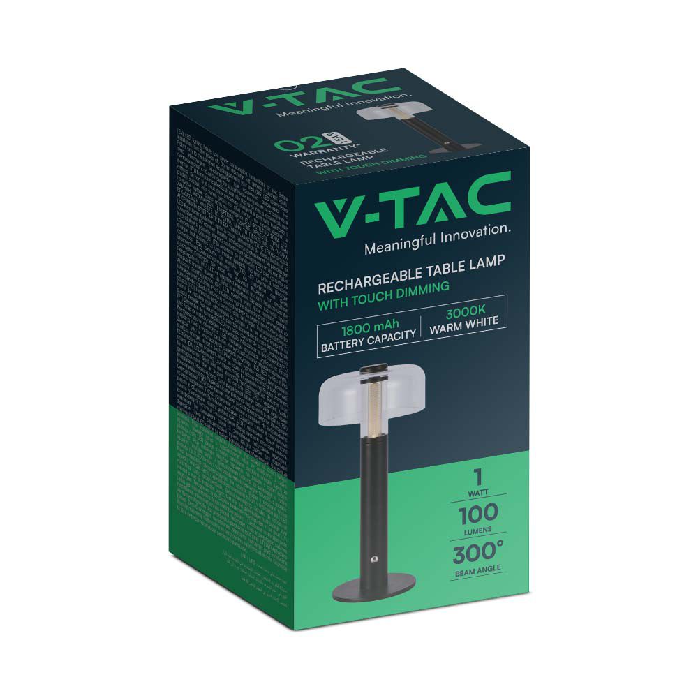 V-TAC Tischlampe 1W Warmweiss 185mm IP20