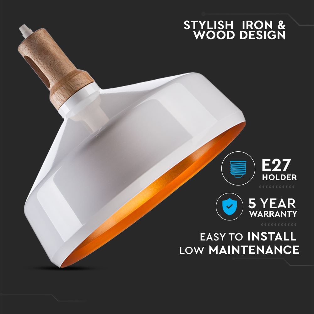 V-TAC Pendelleuchte E27 60W IP20 360mm