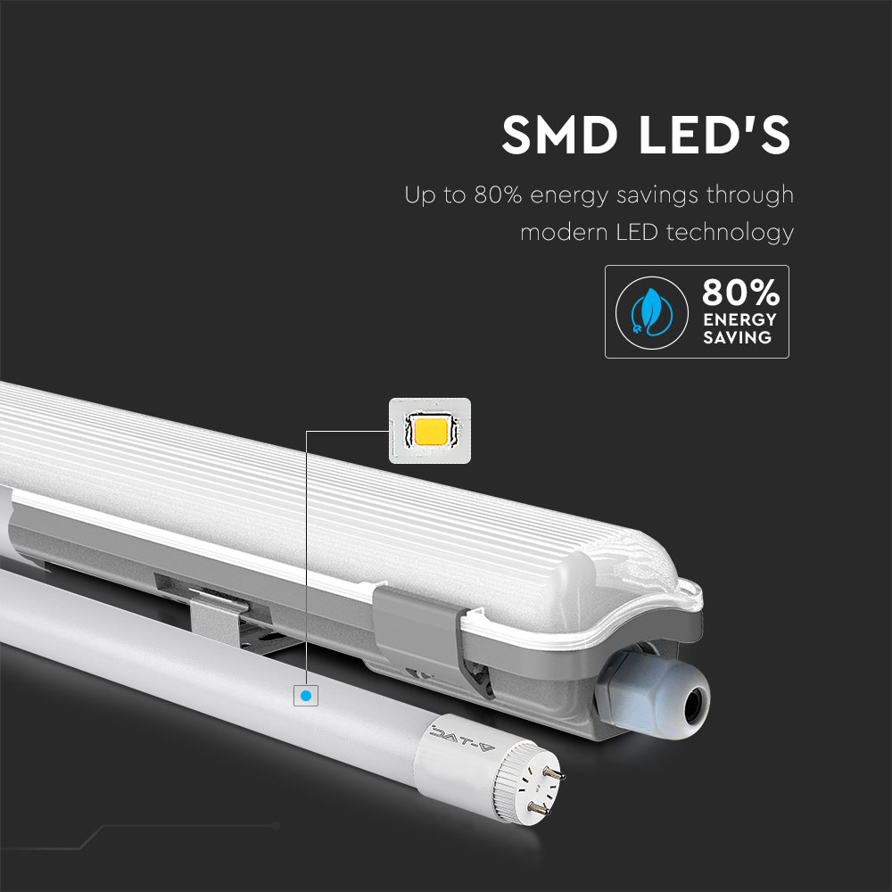 V-TAC LED Leuchte 22W 6400K 1580mm IP65