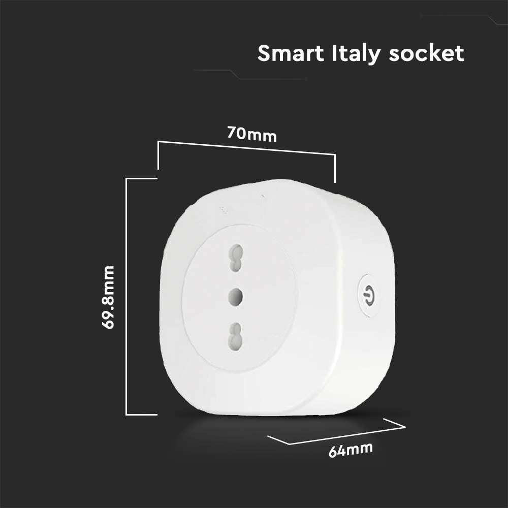 V-TAC Wandsockel 12A 3120W 75mm IP
