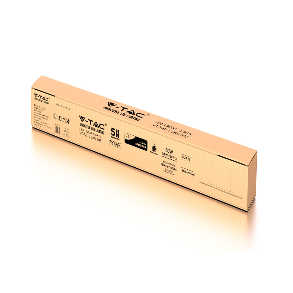 V-TAC Linearleuchte 60W 4000K 1220mm IP20