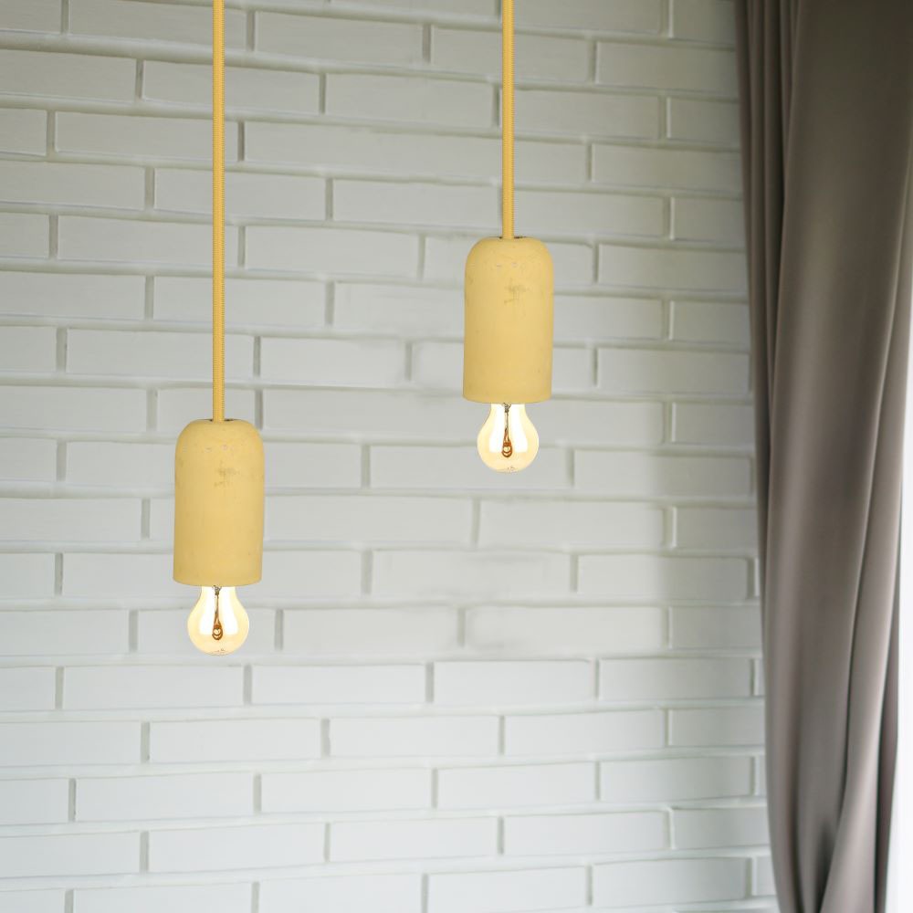 V-TAC Pendelleuchte E27 60W Beige 100mm IP20